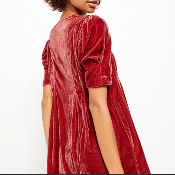 Free People Adelle Velvet Tunic in Canyon Arroyo - Picture 3 of 11